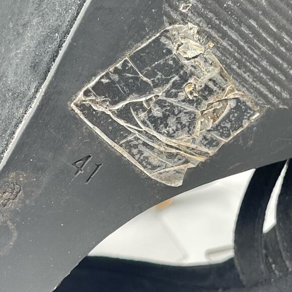 FASHION by MARIPAZ black vegan wedges size 10 - Picture 7 of 12